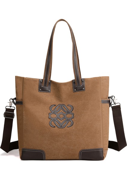 Kahve 223 Moda Son Çok Cepler Crossbody Bayanlar Çapraz Vücut Donanım Aksesuarları Çanta (Yurt Dışından)