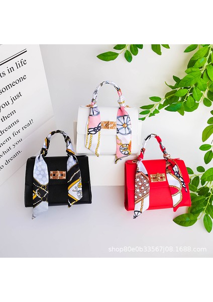 Pembe 2023 Mini Çanta Ipek Eşarp Dekorasyon Bayanlar Messenger Çanta Moda Kadın Omuz Çantası (Yurt Dışından)