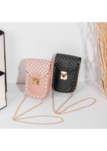 Pembe Yeni Moda Küçük Crossbody Çanta Kadın Mini Mat Deri Omuz Askılı Çanta Debriyaj Bayanlar Telefonu Çanta Çanta Çanta (Yurt Dışından)