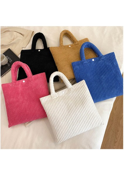 Rose Madder Ins Moda Özel Kış Çantalar ve Çantalar Lüks Retro Kadife Bez Çantalar Kadın Çanta Cortex Büyük Kapasiteli Tote Çanta (Yurt Dışından)
