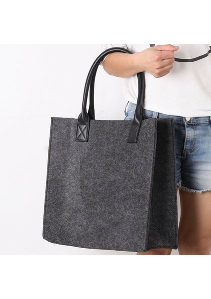 Plum Pla Parçalanabilir Dokumasız Alışveriş Çantaları, Keçe Ürünleri Mısır Elyaf Depolama Keçe Tote Çanta (Yurt Dışından) fırsatları