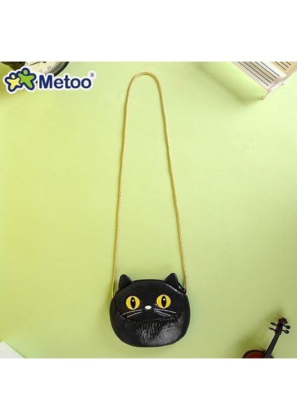 Siyah Metoo Yeni Stil Çok Sevimli Siyah Kedi Çocuk Omuz Çantaları Bayanlar Kızlar Için Crossbody Çanta Kadın Omuz Çantası (Yurt Dışından)