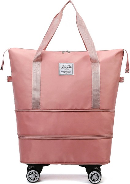 1 Bagaj Çantası Oxford Kumaş Büyük Kapasiteli Genişletilebilir Evrensel Tekerlekli Seyahat Çantası Günlük Alışveriş Çantası (Yurt Dışından)