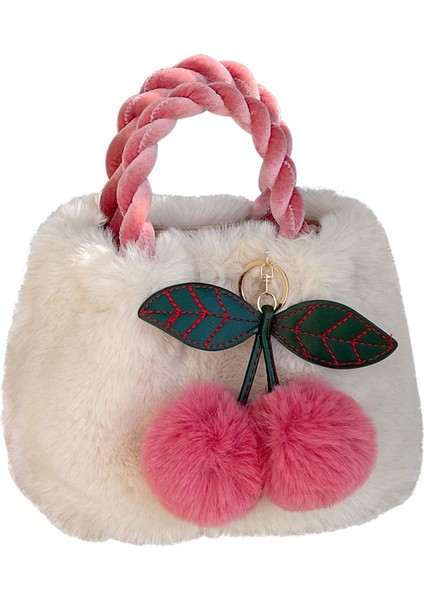 Beyaz NB0026 Peluş Çanta Çanta Kadın 2023 Yeni Sonbahar ve Kış Her Şey Tüylü Tek Omuz Crossbody Çanta (Yurt Dışından) fiyatları