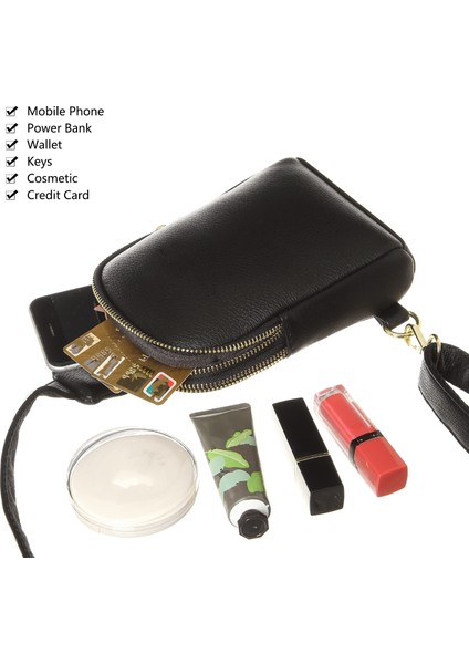 Siyah Kadın Moda Crossbody Çanta Özel Fanny Paketi Sling Göğüs Çantalar Paketi Seyahat Spor Kamp Için (Yurt Dışından) modelleri