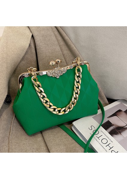 Siyah Top Tasarımcı Zincirli ve Omuz Askılı Kadın Çantaları, Bayan Çantası Tasarladı (Yurt Dışından) modelleri