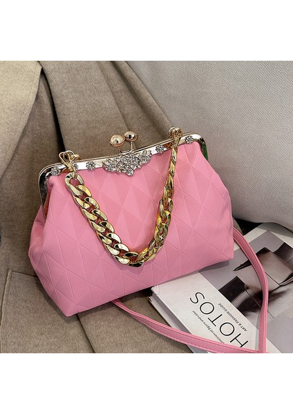 Siyah Top Tasarımcı Zincirli ve Omuz Askılı Kadın Çantaları, Bayan Çantası Tasarladı (Yurt Dışından) indirimleri