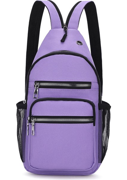 Mor Doğrulanmış Mnanufacturer Moda Açık Erkekler Spor Göğüs Çantası Sırt Çantası Çok Fonksiyonlu Seyahat Tek Kollu Çanta Crossbody Fanny Çanta Kadınlar Için (Yurt Dışından)