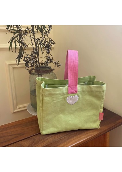 Açık Yeşil Yeni Moda Kova Bayanlar Seyahat Kanvas Çanta Sevimli Mini Messenger Omuz Çantası Karikatür Çanta Crossbody Kadın Küçük Tote Çanta (Yurt Dışından) fırsatları