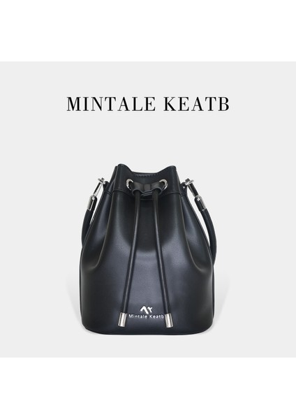 Siyah Özelleştirilmiş Marka Logosu Yüksek Kaliteli Kadın Çanta Moda Pu Minimalist Ipli Crossbody Çanta Bayanlar Için Zarif Kova Çanta (Yurt Dışından)