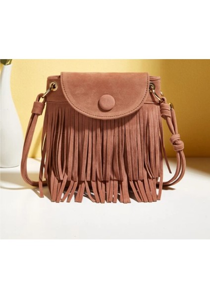 1 #2023 Yeni Fabrika Göğüs Sling Messenger Saçak Dekor Flap Crossbody Çanta (Yurt Dışından) modelleri