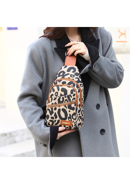 Tasarım 2 Su Geçirmez Leopar Yeni Popüler Tasarım Moda Crossbody Omuz Çantası Fanny Paketi Bel Kadın Göğüs Çantaları (Yurt Dışından) modelleri