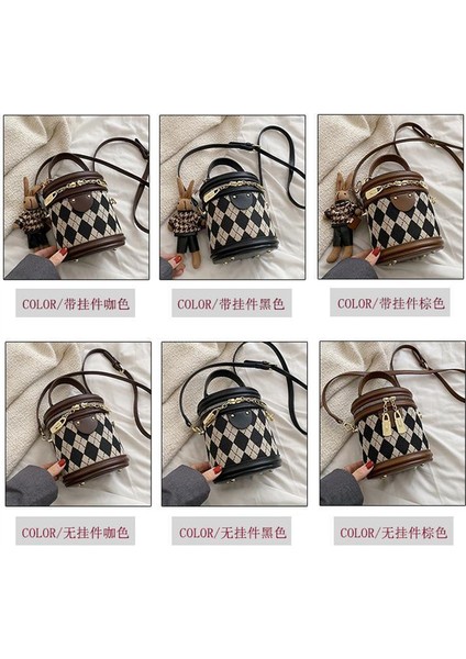 Tavşan Kolye Dahil Popüler Moda Küçük Crossbody Çanta Taşınabilir Kova Çanta Kadın Çanta Bayanlar Kadın Omuz Çantaları (Yurt Dışından)