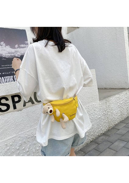 Sarı Ru Yüksek Kaliteli Sevimli Basit Rahat Açık Spor Koşu Sevimli Taşınabilir Taktik Bel Kadın Göğüs Çantaları (Yurt Dışından) fırsatları