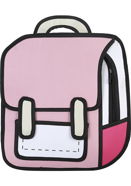 Pembe Çocuk Sırt Çantası Lüks Y2K Tarzı 2d Çizim Çizimli Çanta Komik Oxford Özel Çocuk Sırt Çantası Okul Çantaları Çocuk Için (Yurt Dışından)