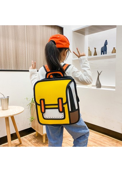 Pembe Çocuk Sırt Çantası Lüks Y2K Tarzı 2d Çizim Çizimli Çanta Komik Oxford Özel Çocuk Sırt Çantası Okul Çantaları Çocuk Için (Yurt Dışından) modelleri