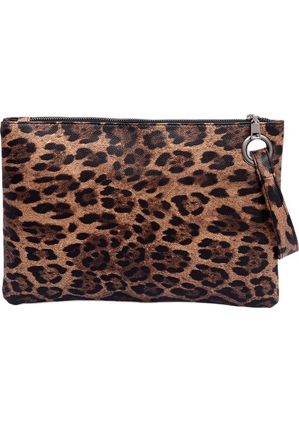 Patern 4 2023 Yeni Kadın Çanta Avrupa ve Amerika Birleşik Devletleri Moda Leopar Baskı Basit El Çantası Kadın Zarf Çanta (Yurt Dışından) modelleri