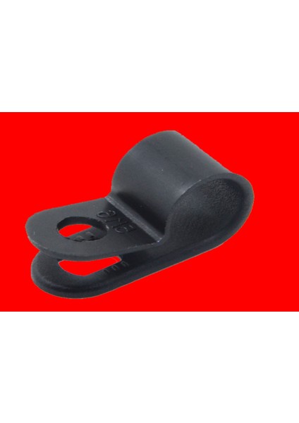 Vidalı Kablo Klipsi VKK64 (500 Adet) Siyah