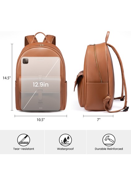 VYMB2051LK01S-BLACK Lovevook Moda Sırt Çantaları Kadınlar Için Su Geçirmez Pu Deri Sırt Çantaları Özel Okul Seyahat Iş Kadın Dizüstü Sırt Çantaları (Yurt Dışından) modelleri