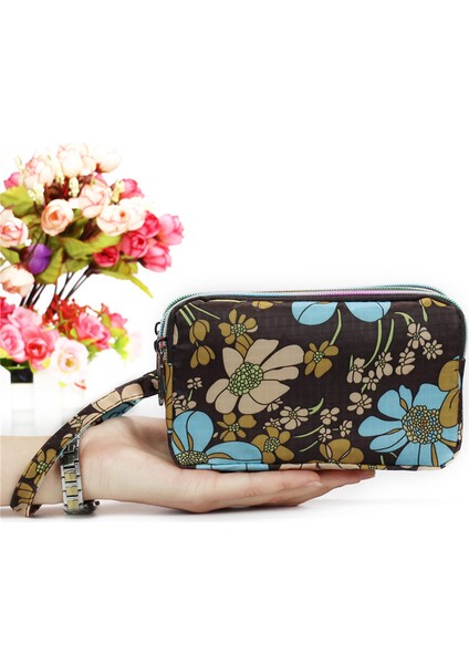 2331 Sıfır Cüzdan Bayan Kumaş El Çantası Üç Katlı Fermuarlı Bayan Cüzdan Büyük Kapasiteli Tasarım (Yurt Dışından) modelleri