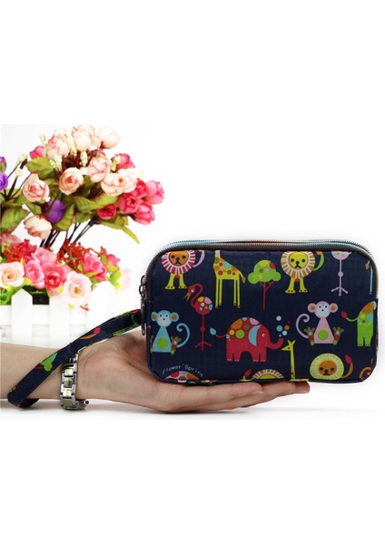 2331 Sıfır Cüzdan Bayan Kumaş El Çantası Üç Katlı Fermuarlı Bayan Cüzdan Büyük Kapasiteli Tasarım (Yurt Dışından) indirimleri