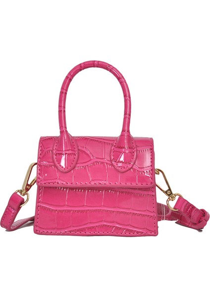 Sarı Moda Küçük Timsah Deri Kadın Çanta Crossbody Pu Deri Üst Saplı Çanta Mini Omuz Çantası Kadın Haberci Çanta (Yurt Dışından)