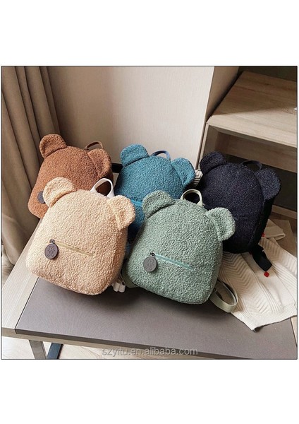 5 2022 Moda Yeni Küçük Sevimli Kadın Kız Ayı Sırt Çantası Okul Çantası Sırt Çantası Açık Seyahat Peluş Ayı Kadın Sırt Çantaları (Yurt Dışından) fiyatları