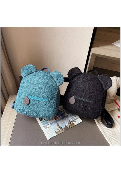 5 2022 Moda Yeni Küçük Sevimli Kadın Kız Ayı Sırt Çantası Okul Çantası Sırt Çantası Açık Seyahat Peluş Ayı Kadın Sırt Çantaları (Yurt Dışından) modelleri