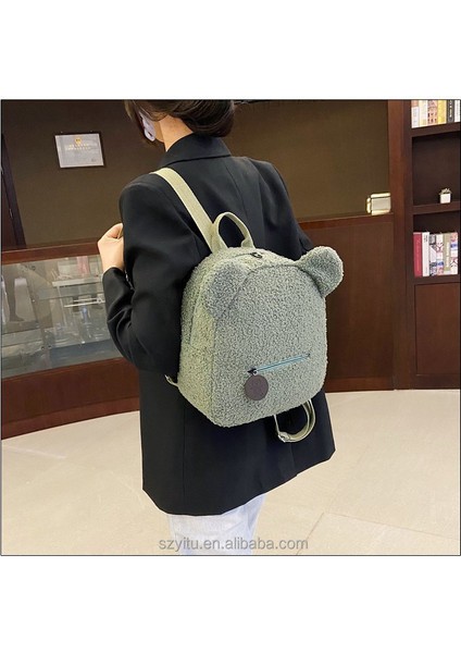 5 2022 Moda Yeni Küçük Sevimli Kadın Kız Ayı Sırt Çantası Okul Çantası Sırt Çantası Açık Seyahat Peluş Ayı Kadın Sırt Çantaları (Yurt Dışından) indirimleri