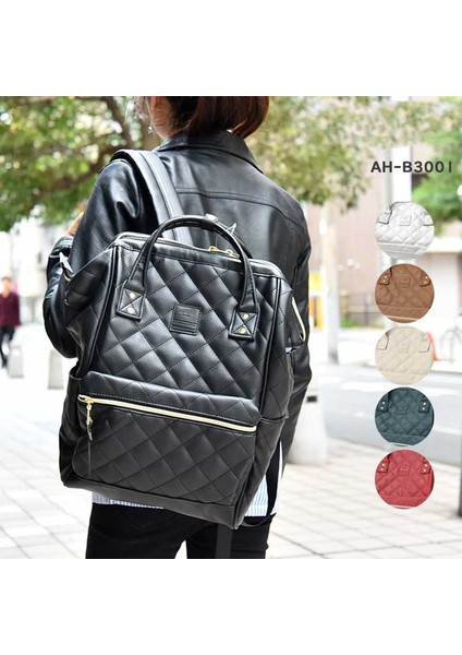 AH-B3002: Ca (35*24*14CM) Japon Kapitone Deri Sırt Çantası Minimalist Unisex Kadın Çantası Öğrenciler Için Kadın Seyahat Koleji Okul Açık Sırt Çantası Çantaları (Yurt Dışından) modelleri