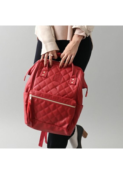 AH-B3002: Ca (35*24*14CM) Japon Kapitone Deri Sırt Çantası Minimalist Unisex Kadın Çantası Öğrenciler Için Kadın Seyahat Koleji Okul Açık Sırt Çantası Çantaları (Yurt Dışından) indirimleri