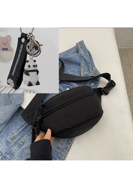 Kırmızı Yeni Moda Kadın Su Geçirmez Naylon Fanny Paketi Bel Çantası Çanta Kadın Göğüs Çantası Crossbody Çanta Kızlar Için (Yurt Dışından)