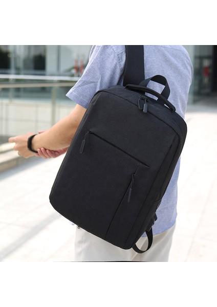 Siyah Oem USB Moda Seyahat Laptop Sırt Çantası (Yurt Dışından)