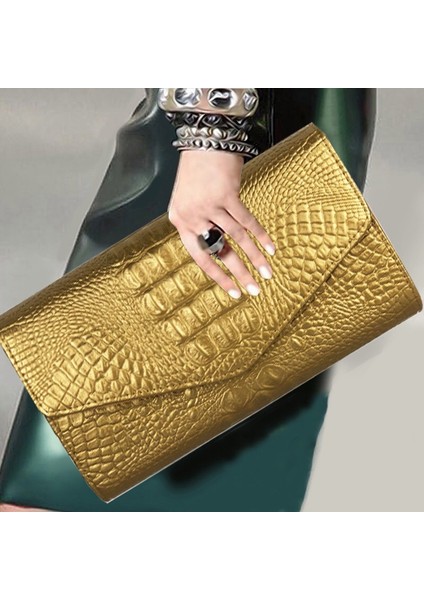 1-Kırmızı Moda Kadın El Çantası Timsah Baskı El Çantası Büyük Crossbody Omuz Bayanlar Timsah Çanta (Yurt Dışından) fırsatları