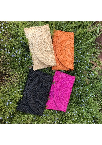 Açık Kahverengi Saman Kore Rahat Yüksek Kaliteli Ana Kesesi Dökün Femm El Yapımı Debriyaj Moda Mini Çanta Bozuk Para Cüzdanı (Yurt Dışından)