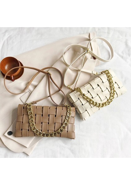 Siyah 2023 Moda Hollow Örgü Zincir Koltukaltı Crossbody Çanta Cluth Kadın Çantalar Çanta (Yurt Dışından) fırsatları