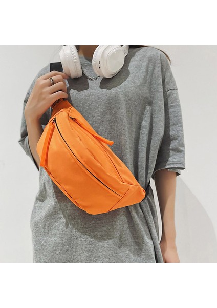 Beyaz Spor Crossbody Göğüs Çantası Trendy Su Geçirmez Japon Omuz Çantası Bel Çantası (Yurt Dışından) fiyatları