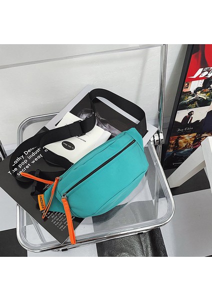 Beyaz Spor Crossbody Göğüs Çantası Trendy Su Geçirmez Japon Omuz Çantası Bel Çantası (Yurt Dışından) fırsatları