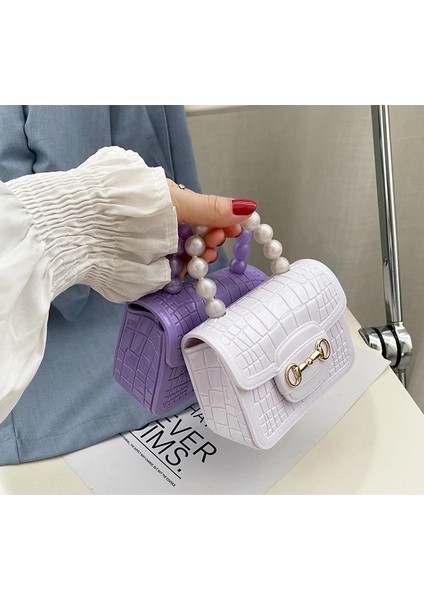 Sarı Ana Kesesi Moda Kadın Mini Çanta Lüks Pvc Crossbody Bozuk Para Cüzdanı Inci Çanta Plastik Küçük Zincir Jöle Çanta Mini Kız Için (Yurt Dışından) fırsatları
