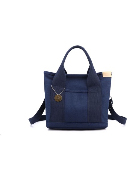 C6 2023 Kızlar Kadın Kalınlaşmış Kanvas Tote Omuz Çantası Üniversite Öğrencisi Taşınabilir Okul Çantası Bilgisayar Çanta Crossbody Çanta (Yurt Dışından)