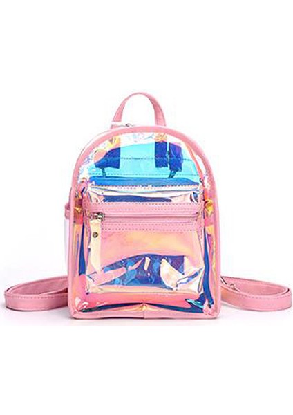 Beyaz Moda Pvc Plastik Şeffaf Basit Stil Lazer Kadın Çanta Sırt Çantası (Yurt Dışından) modelleri