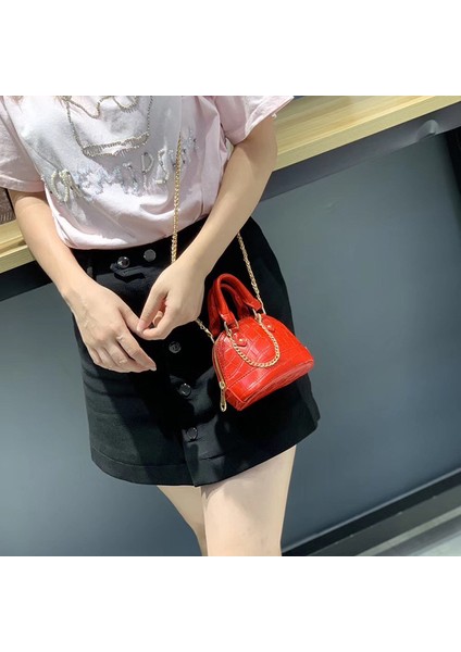 Kırmızı L:12CM G:5cm Y:10CM Tasarımcılar Taşınabilir Messenger Moda ve Küçük Parti Gezi Çantalar Kadın Mini Çantalar (Yurt Dışından)