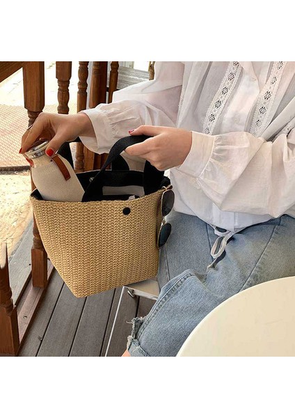 Altın 2023 Tasarım Örgülü Çanta Hasır Örgülü Bayan Moda Eğlence Çanta Plaj Çantası (Yurt Dışından) modelleri