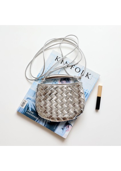 C5 Sağlam ve Son Derece Dayanıklı Yeni Kadın Çanta Crossbody Çanta Niş Mini Elmas Sardalya Çanta Örgü Çanta (Yurt Dışından) modelleri