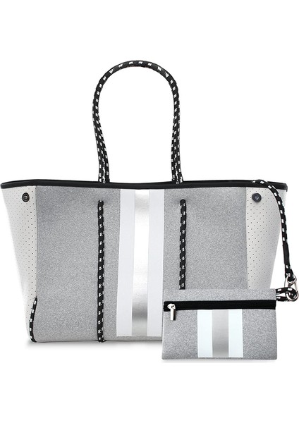 Leopar Baskı Özel Yüksek Kaliteli Hafif Spor Çanta Büyük Neopren Tote Çanta Kadın Yaz Plaj Çantası (Yurt Dışından) modelleri