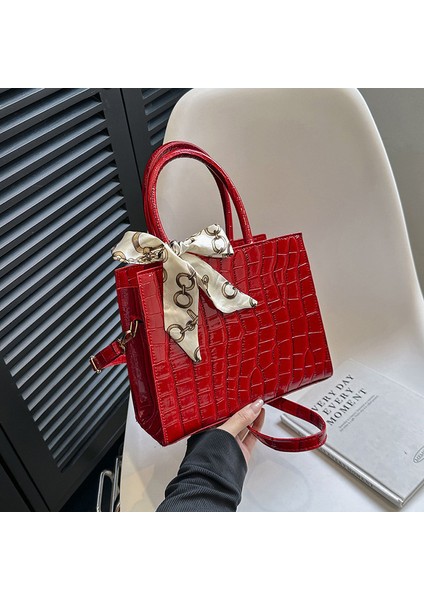 Beyaz Kuşak Ipek Eşarp 2023 Yeni Moda Retro Casual Kadın Bir Omuz Bayan Çanta (Yurt Dışından) indirimleri