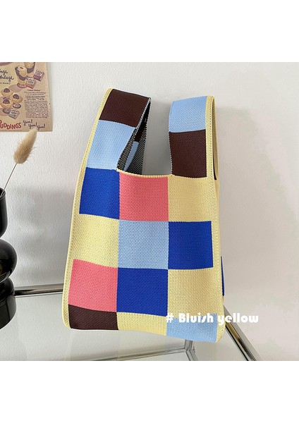 45 Mini Çanta Özel Çocuk Tote Çanta Polyester Örme Omuz Çantası Çiçek Plaj Bez Çantalar Kadınlar Için (Yurt Dışından)