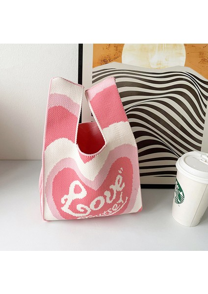 45 Mini Çanta Özel Çocuk Tote Çanta Polyester Örme Omuz Çantası Çiçek Plaj Bez Çantalar Kadınlar Için (Yurt Dışından) modelleri