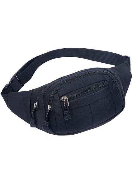 Mavi Kalça Göbek Spor Serseri Yeni Tuval Üç Katmanlı Fermuarlı Göğüs Kemeri Çantası Erkekler Kadınlar Için Bel Çantası Erkek Kadın Fanny Paketi (Yurt Dışından) fiyatları