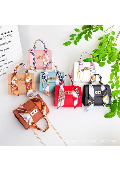 Pembe Lüks Omuzdan Askili Çanta 2023 Mini Çanta Ipek Eşarp Dekorasyon Bayanlar Askılı Çanta Moda Kadın Omuzdan Askili Çanta (Yurt Dışından) fiyatları